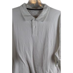 Amazon Essentials White Men's Polo Golf Shirt Short Sleeve Collared 2X 007